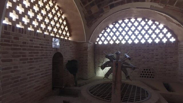 Sultan amir ahmad bathhouse well Kashan Iran