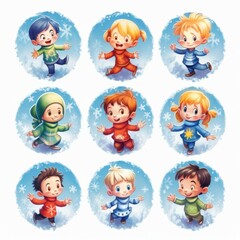 Christmas Themed Character Graphics Element created with Generative AI