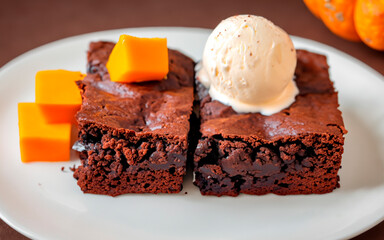chocolate cake with orange