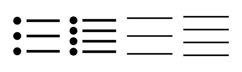 Menu Icon set illustration. web menu sign and symbol. hamburger menu symbol