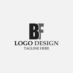 vector design elements for your company logo, letter bf logo. modern logo design, business corporate template. bf monogram logo.