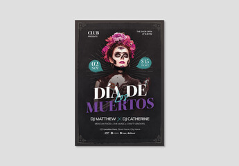 Dia De Los Muertos Flyer Template