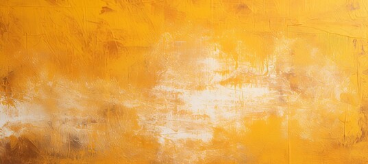 Concrete old wall yellow paint texture background. Generative AI technology.