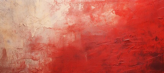 Vintage red wall texture background. Generative AI technology.