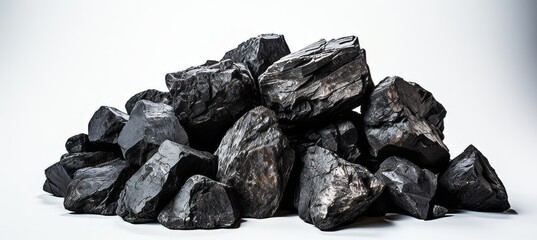 Raw coal ore. Generative AI technology.