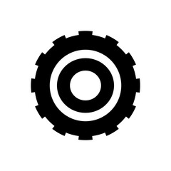 Cogwheel flat machine gear icon