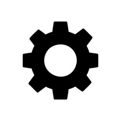 Cogwheel flat machine gear icon