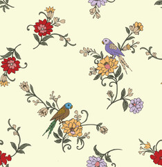 seamless pattern with birds