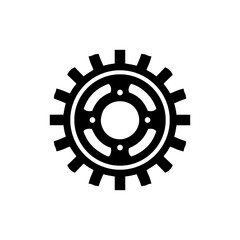Cogwheel flat machine gear icon