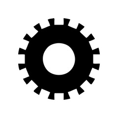 Cogwheel flat machine gear icon