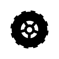 Cogwheel flat machine gear icon