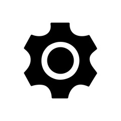 Cogwheel flat machine gear icon