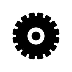 Cogwheel flat machine gear icon