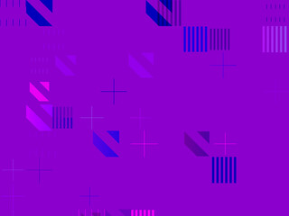 blue background with geometric shapes for designer, effect of interference and noise from lines. wallpapers.