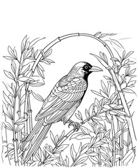 crow animal drawings crow coloring pages