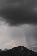 clouds over mountain