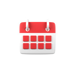 3d holiday calendar icon