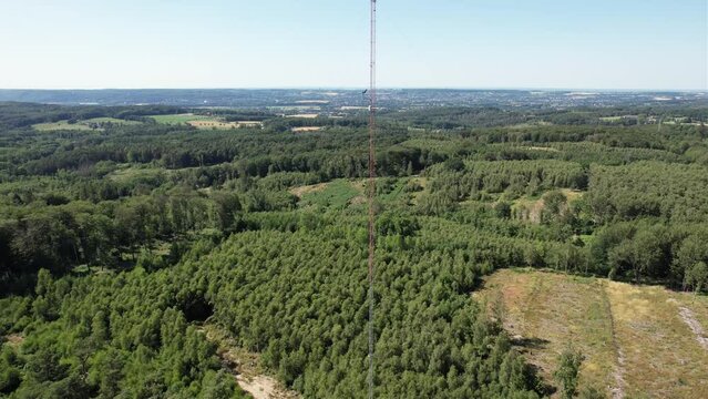 Windenergie / Messstation f&uuml;r geplante Windr&auml;der / Schwerte am Rand des Ruhrgebiets zum Sauerland, NRW