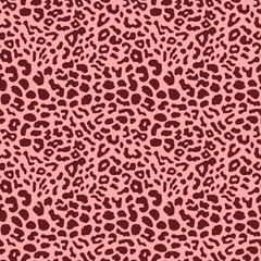 seamless pattern with leopard skin texture. combination of delicate powdery pink with burgundy spots. Use as a print on fabric, packaging, design of postcards.
