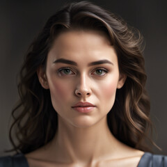 Naklejka premium beautiful woman portrait