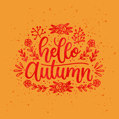 hello autumn background