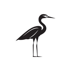 Heron icon logo vector