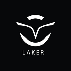 Wings V Logo - Vector logo template