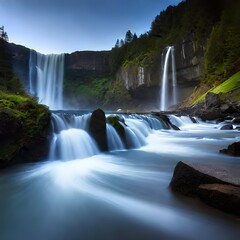 Fototapeta premium waterfall in the mountains