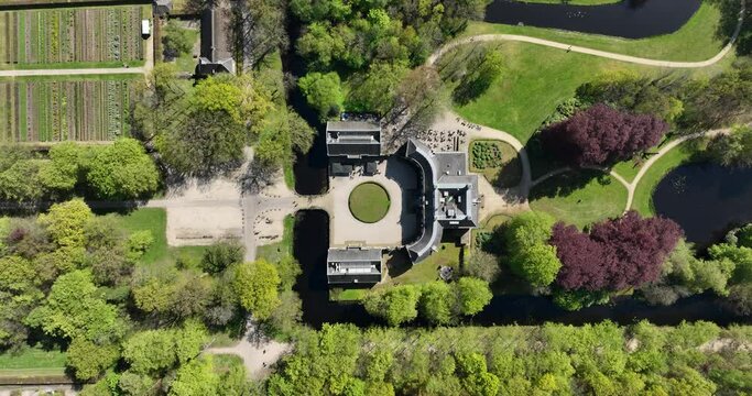 Kasteel Groeneveld, in Baarn, The Netherlands. Country estate castle.