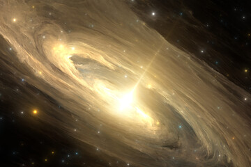 View of extremely distant galaxy