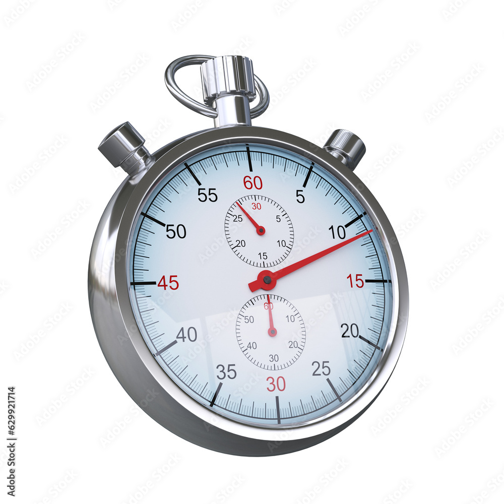 Fototapete stopwatch isolated from background 3d rendering