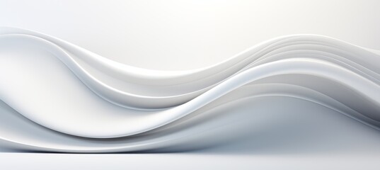 White shiny wavy curve texture background. Generative AI technology.	