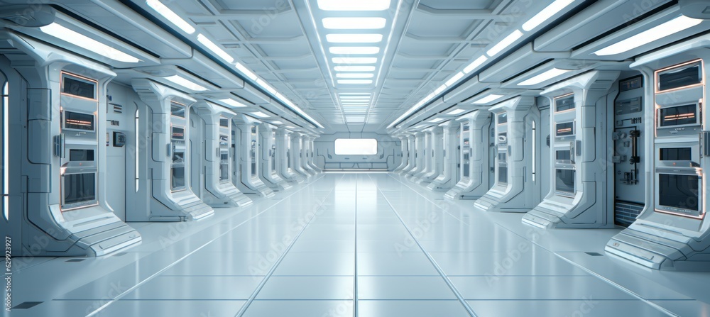 Poster Server device background. Generative AI technology.