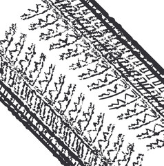 Fototapeta premium Car tire tread or simulated car track