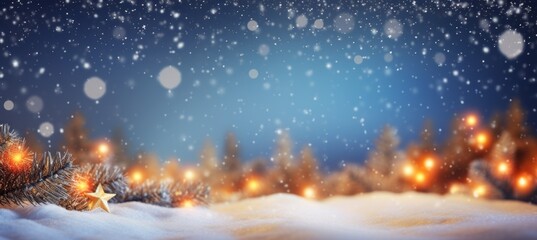 Winter background. Christmas and new year event concept. Generative AI technology.