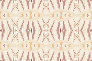 Ikat Damask Paisley Embroidery Background. Ikat Vector Geometric Ethnic Oriental Pattern traditional.aztec Style Abstract Vector illustration.design for Texture,fabric,clothing,wrapping,sarong.