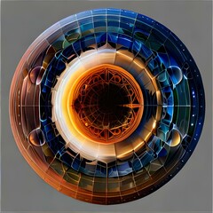 background with circles Created using generative AI tools