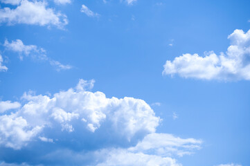 Huge blue sky and cloudy sky