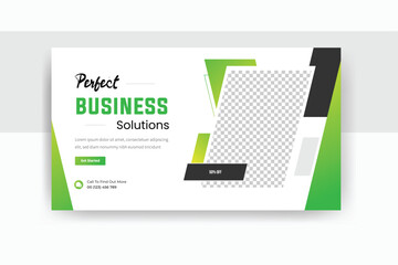 Perfect business solutions YouTube thumbnail design 