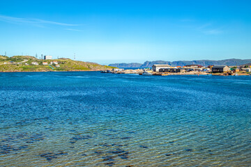 Coastal small fishing town of Teriberka.