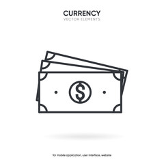 Finance and bank icons. Business and coin icons, money signs. Money silhouette collection. Wallet with cards icon. Coins silhouette icon. Growth chart. Moneybag or credit card symbol.