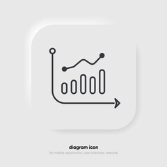 Financial analysis stats icon set. Growing graph set. Business chart with arrow. Growths chart collection. Progress bar. Bar diagram. Growth success arrow icon. Progress symbol. Chart increase.