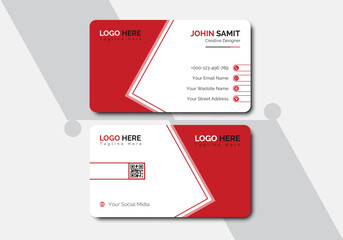 Modern business card design, Personal visiting card, Creative business card design,  Modern presentation card design, Professional visiting card design, Vector illustration.