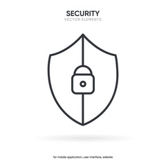 3D padlock, lock or locked icon for social media, mobile application, password, UI template. website