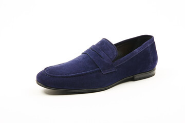 Classic, leather mens shoes on white isolated background