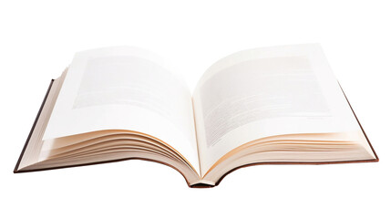 Obraz premium Transparent Unveiling Knowledge: Open Book - Captivating Stock Image for Sale. Transparent background
