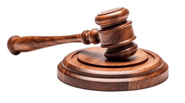 Transparent Legal Authority: Wooden Judge Gavel and Soundboard - Captivating Stock Image for Sale. Transparent background