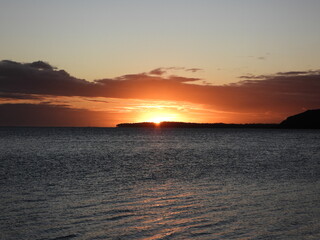 Fototapeta premium Sunset Mauritius Island