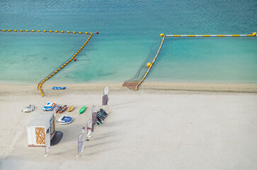 Sea Beach Swimming Safety Restrictions. Water.