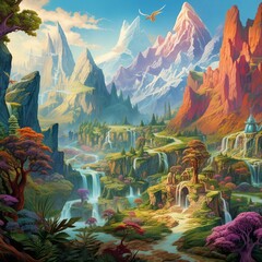 panorama background illustration art